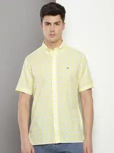 Tommy Hilfiger  Checked Short Sleeves Cotton Casual Shirt