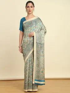 Soch Floral Art Silk Saree