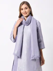 Cloth Haus India Women Floral Self Design Scarf