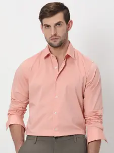 Mufti Spread Collar Slim Fit Formal Shirt