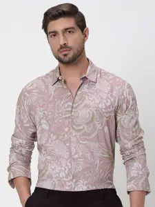 Mufti Slim Fit Floral Printed Casual Shirt