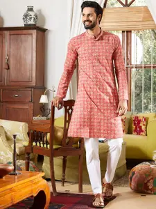 See Designs Floral Printed Regular Pure Cotton Kurta with Pyjamas