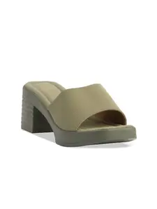 ERIDANI Open Toe Block Heels