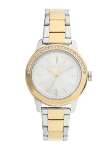 ESPRIT Women Embellished Dial & Stainless Steel Straps Analogue Watch ES1L136M0125