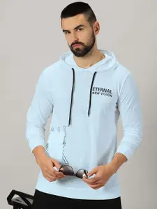 AUSK Typography Printed Long Sleeves Hooded Tshirt