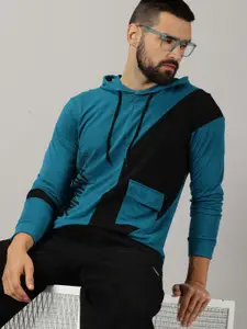 AUSK Colourblocked Hooded T-shirt