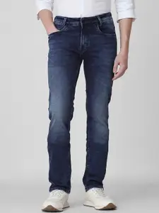 Mufti Men Slim Fit Heavy Fade Clean Look Stretchable Jeans