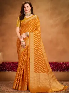 Anouk Ethnic Motifs Zari Pure Georgette Kanjeevaram Saree