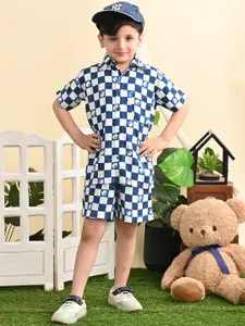 Superminis Boys Checked Shirt With Shorts