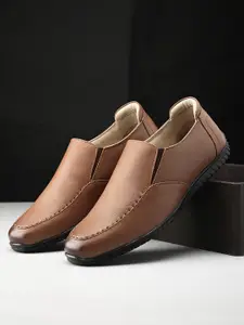 Fentacia Men Leather Formal Slip-Ons