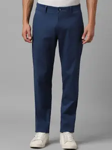 Louis Philippe Sport Men Textured Slim Fit Trousers