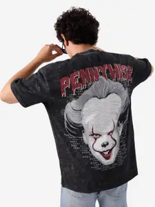 The Souled Store Pennywise Printed Round Neck Cotton Oversized T-shirt