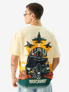 The Souled Store Printed Round Neck Short Sleeves Cotton T-shirt