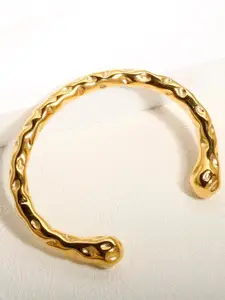 Dorada Jewellery Women Gold-Plated Cuff Bracelet