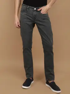 V-Mart Men Slim Fit Mid-Rise Clean Look Striped Cotton Jeans