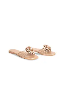 MAYZE Women Open Toe Flats with Bows