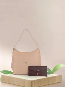 Baggit Bucket Hobo Bag With Wallet