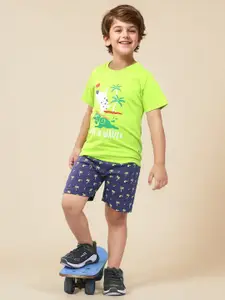 Toonyport Boys Printed T-shirt with Shorts