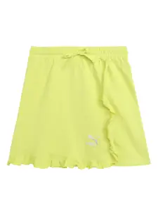 Puma Girls Cotton A-Line Ruffles Skirt