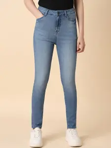 Allen Solly Woman Skinny Fit Mid-Rise Light Fade Clean Look Stretchable Jeans