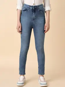 Allen Solly Woman Skinny Fit Clean Look Light Fade Stretchable Jeans