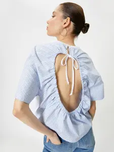 Koton Drop Shoulder Sleeves Pure Cotton Casual Relaxed Fit T-shirt