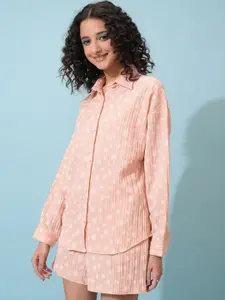 Tokyo Talkies Floral Printed Shirt & Shorts Co-Ords Set