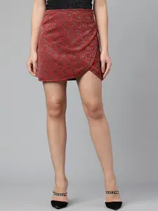 I Love She Summer-Collection-24 Printed A-Line Mini Skirts