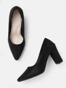 Lino Perros Embellished Party Block Heeled Pumps