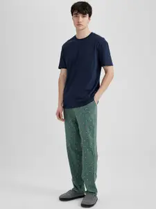 DeFacto Cotton T-Shirt With Trousers Co-Ords