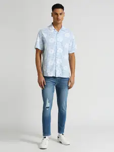 Pepe Jeans Relaxed Floral Printed Pure Cotton Casual Shirt