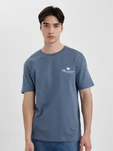 DeFacto Round Neck Pure Cotton Casual T-shirt