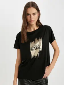 DeFacto Graphic Printed Casual T-shirt