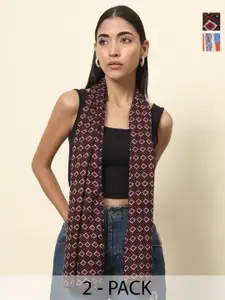 Trend Arrest Women Set Of 2 Printed Scarf