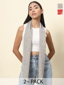 Trend Arrest Women Printed Scarf Pack Of 2