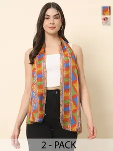 Trend Arrest Women Printed Scarf Pack Of 2