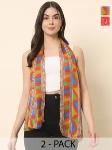 Trend Arrest Women Printed Scarf Set of 2 scarves