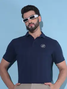 Crimsoune Club Striped Polo Collar Slim Fit T-shirt