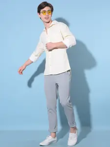 Crimsoune Club Resort Collar Slim Fit Cotton Casual Shirt