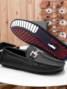 Bxxy Men Buckle Detailed Driving Shoes