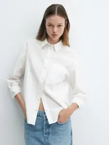 MANGO Pure Cotton Smart Casual Shirt