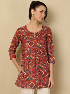 AKIMIA Ethnic Motifs Printed Kurti