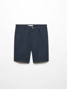 Mango Kids Boys Cotton Linen Regular Fit Shorts
