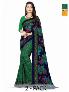 ANAND SAREES Floral Poly Georgette Saree