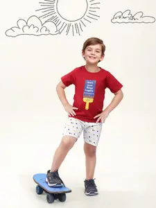 Toonyport Boys Printed T-shirt with Shorts