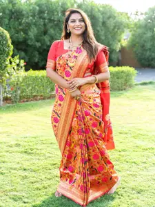 SGF11 Woven Design Heavy Zari Work Kanjeevaram Silk Saree