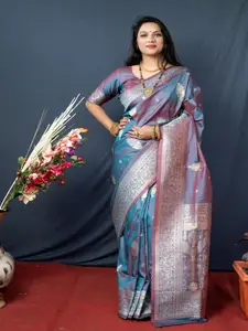 SGF11 Woven Design Zari Pure Silk Kanjeevaram Saree