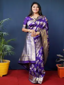 SGF11 Woven Design Zari Pure Silk Kanjeevaram Saree