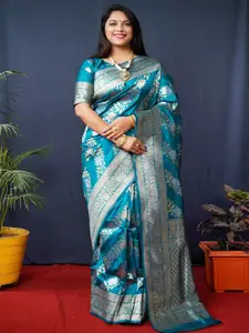 SGF11 Woven Design Zari Pure Silk Kanjeevaram Saree