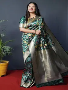 SGF11 Woven Design Zari Pure Silk Heavy Work Kanjeevaram Saree